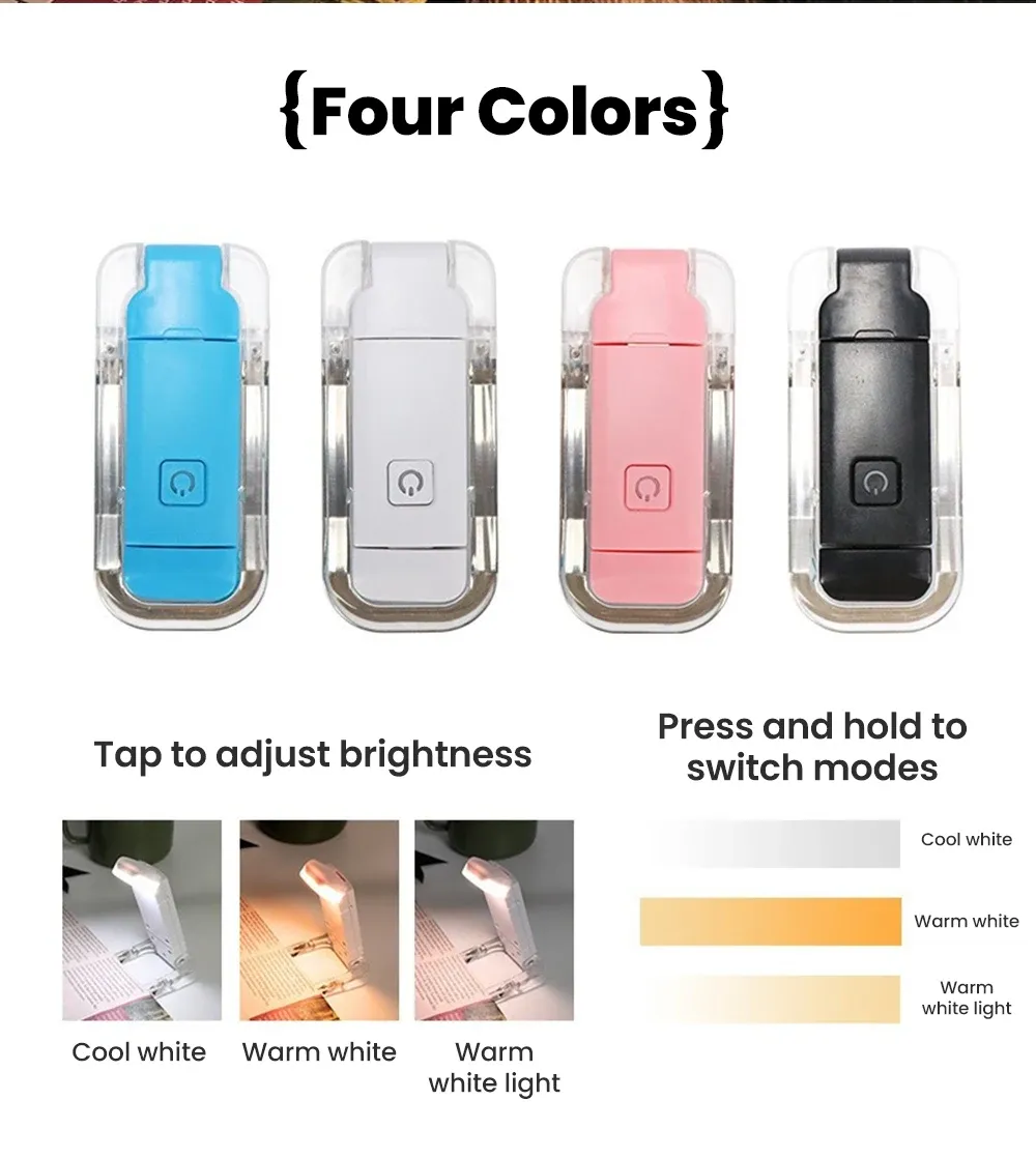 Lampe LED à clipser en situation d'utilisation