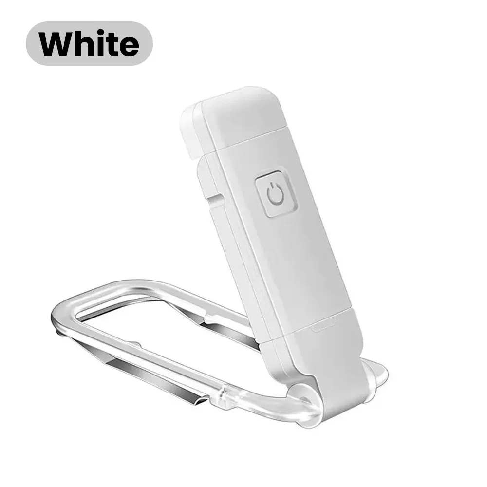 Lampe de lecture LED rechargeable à pince, 3 couleurs de lumière et intensité variable 7