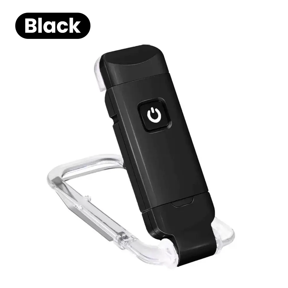 Lampe de lecture LED rechargeable à pince, 3 couleurs de lumière et intensité variable 9