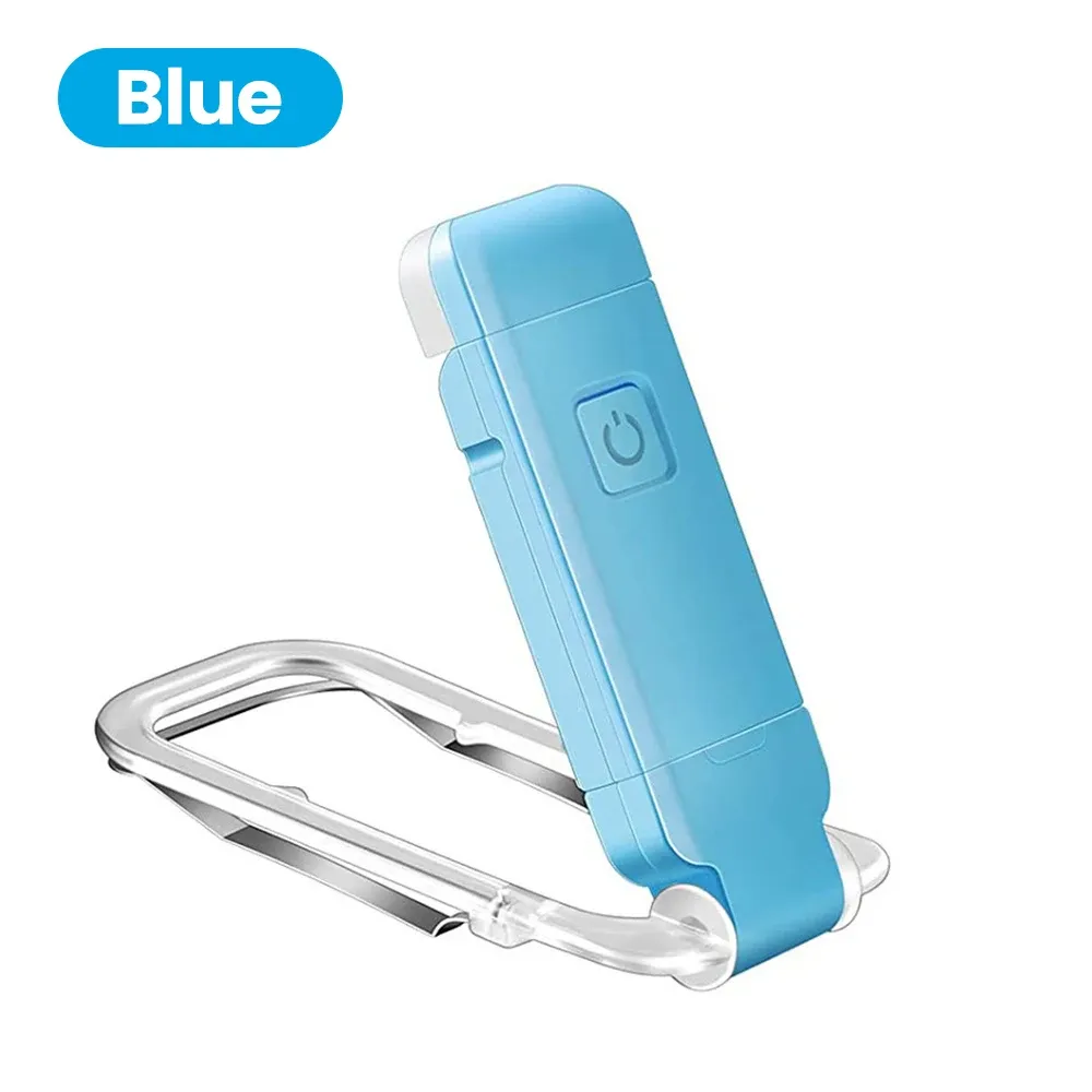 Lampe de lecture LED rechargeable à pince, 3 couleurs de lumière et intensité variable 11