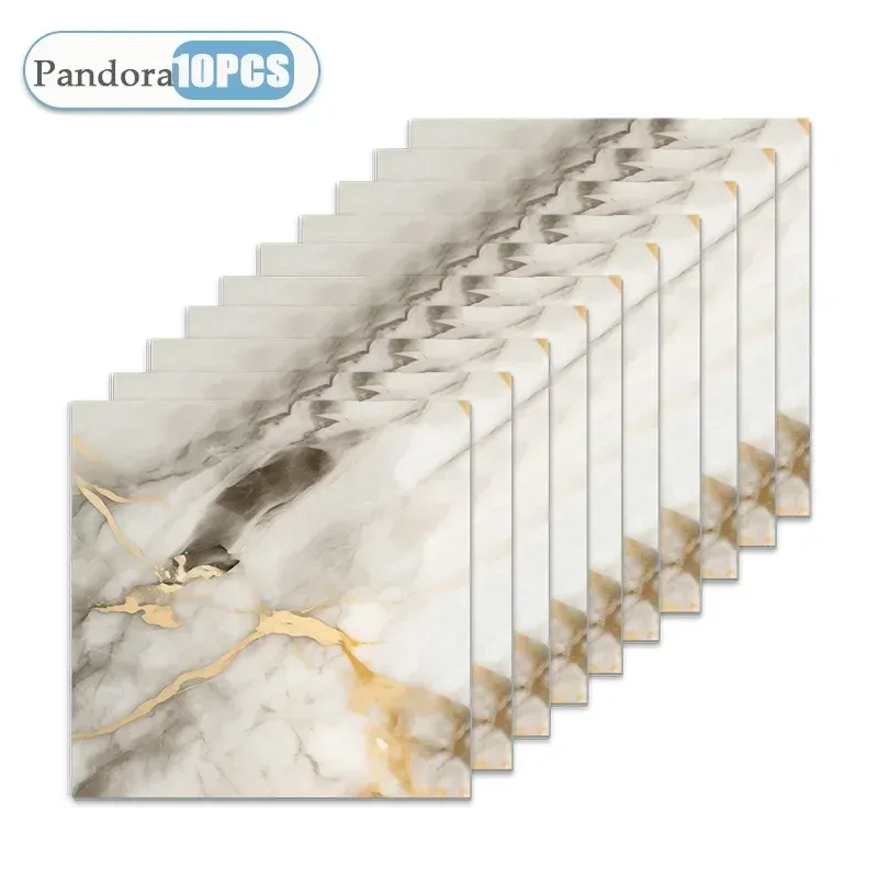Papier peint auto-adhésif 30 x 30 cm, lot de 10, 20 ou 40 pièces – Autocollants carrelage imperméables pour cuisine et salle de bains 14