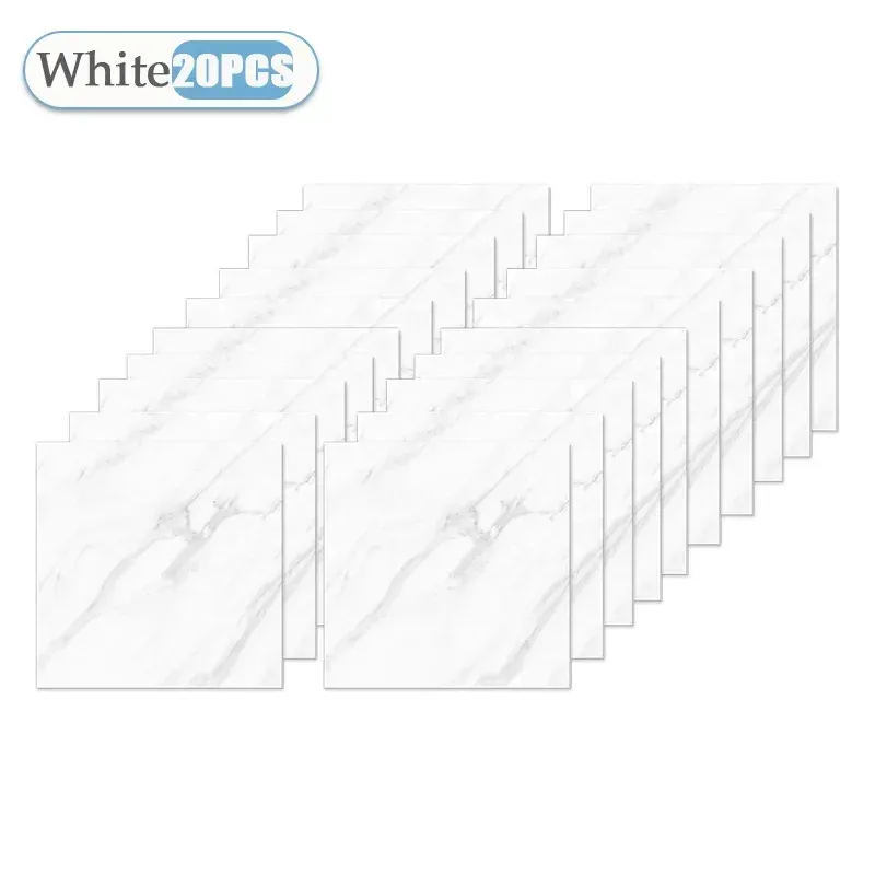 Papier peint auto-adhésif 30 x 30 cm, lot de 10, 20 ou 40 pièces – Autocollants carrelage imperméables pour cuisine et salle de bains 17
