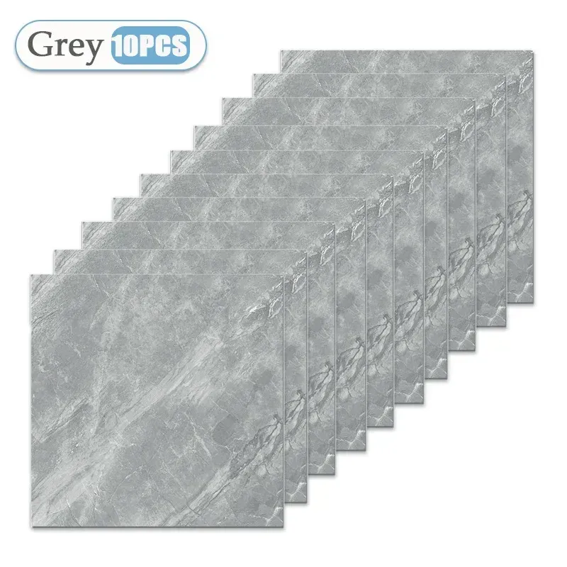 Papier peint auto-adhésif 30 x 30 cm, lot de 10, 20 ou 40 pièces – Autocollants carrelage imperméables pour cuisine et salle de bains 10