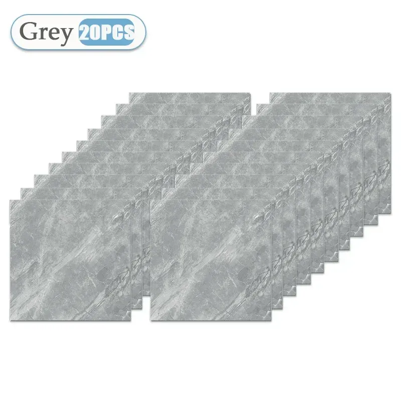 Papier peint auto-adhésif 30 x 30 cm, lot de 10, 20 ou 40 pièces – Autocollants carrelage imperméables pour cuisine et salle de bains 7