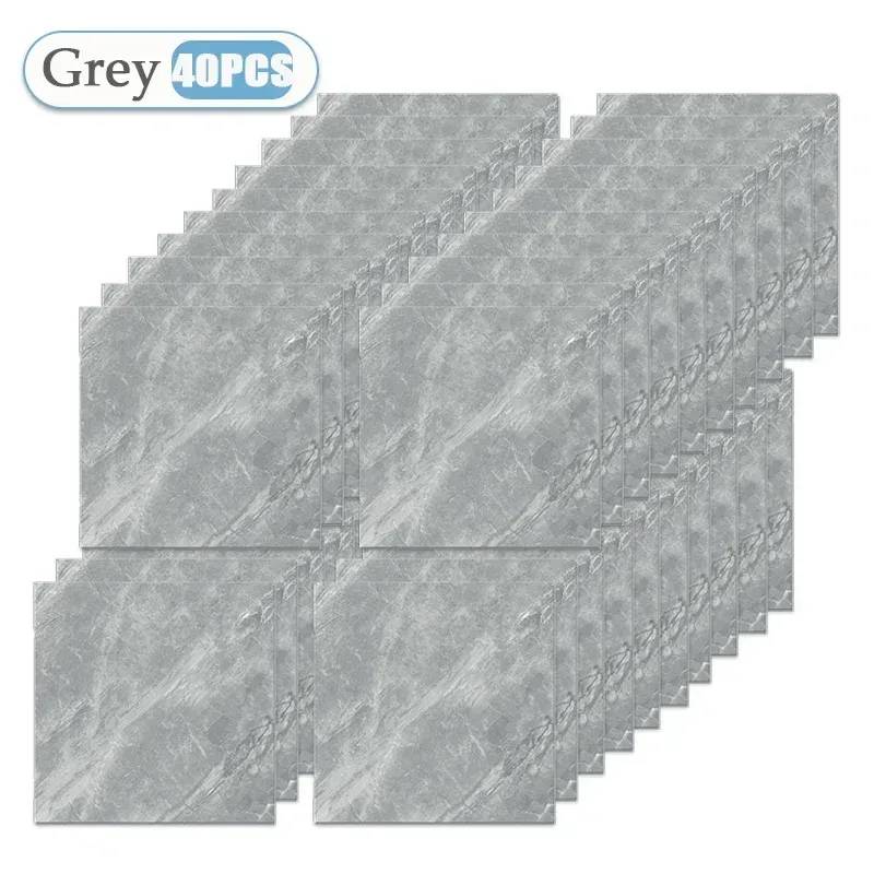 Papier peint auto-adhésif 30 x 30 cm, lot de 10, 20 ou 40 pièces – Autocollants carrelage imperméables pour cuisine et salle de bains 8