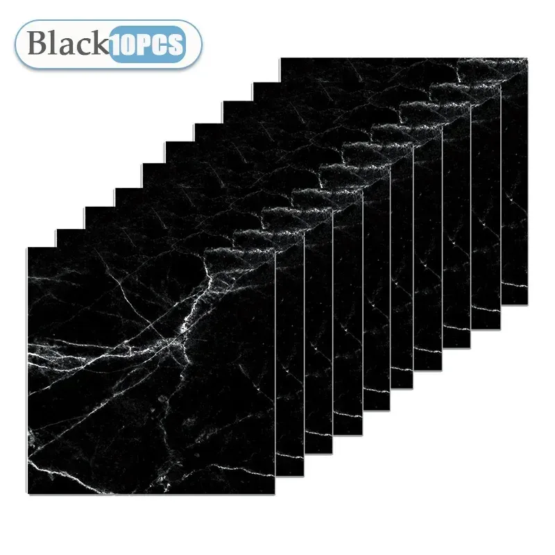 Papier peint auto-adhésif 30 x 30 cm, lot de 10, 20 ou 40 pièces – Autocollants carrelage imperméables pour cuisine et salle de bains 11