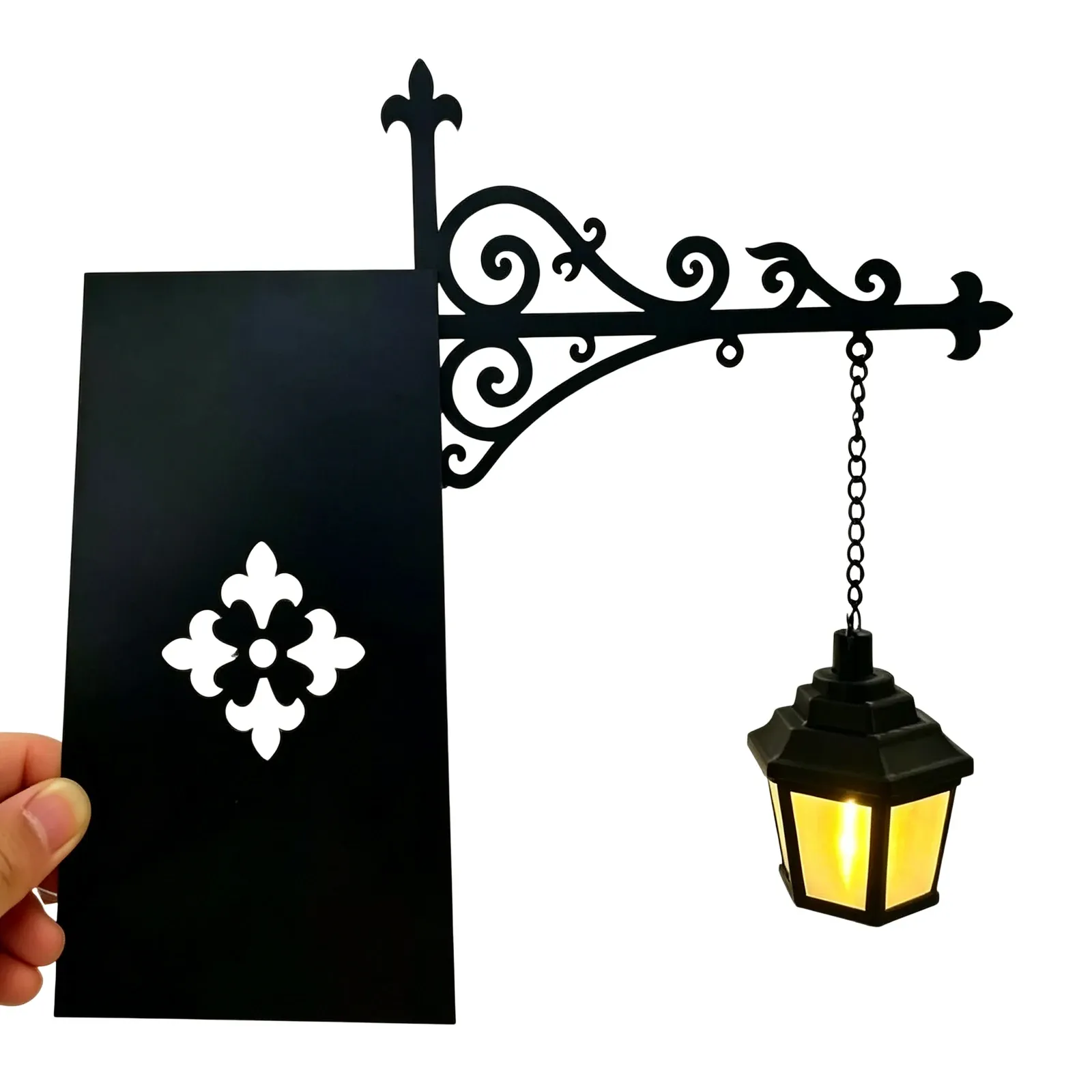 Lanterne LED antique décorative pour bibliothèque et étagères, lampe de lecture pour coin lecture 6