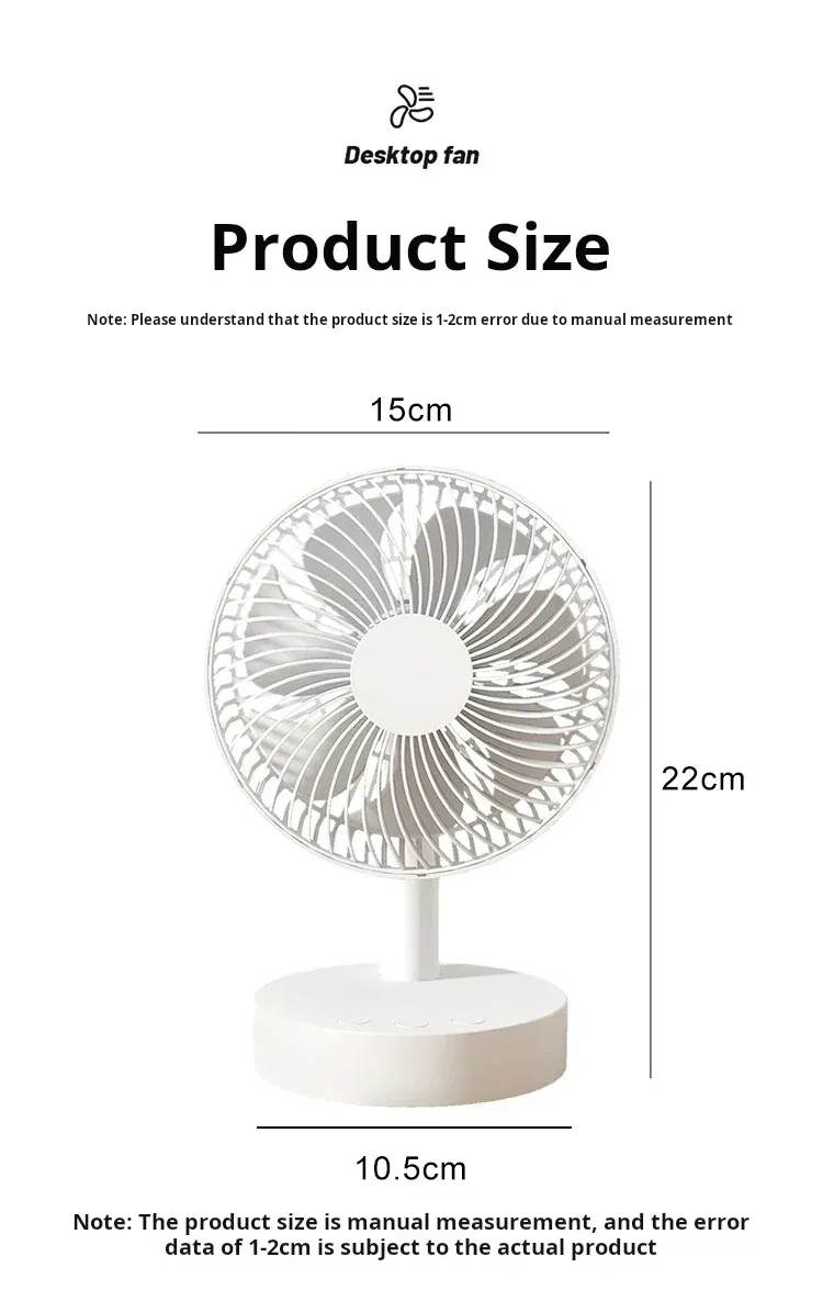 Ventilateur de bureau portable, ambiance intérieure