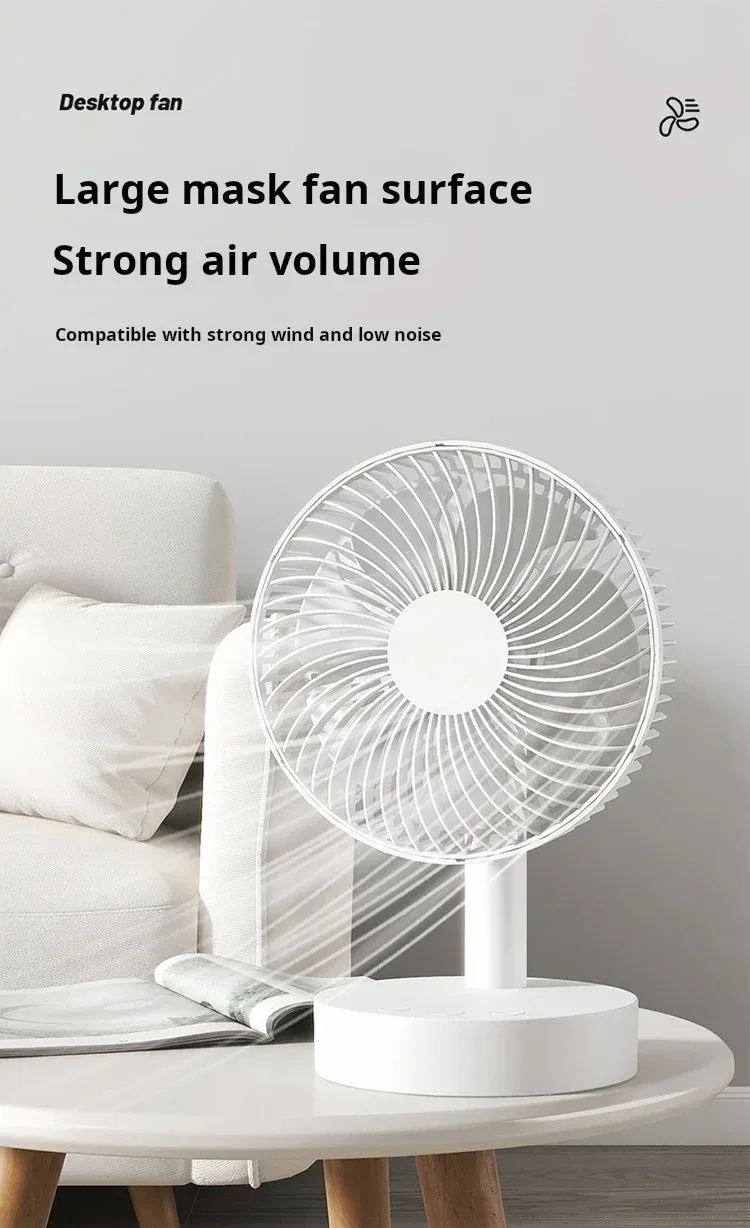 Ventilateur de bureau portable, grille de protection