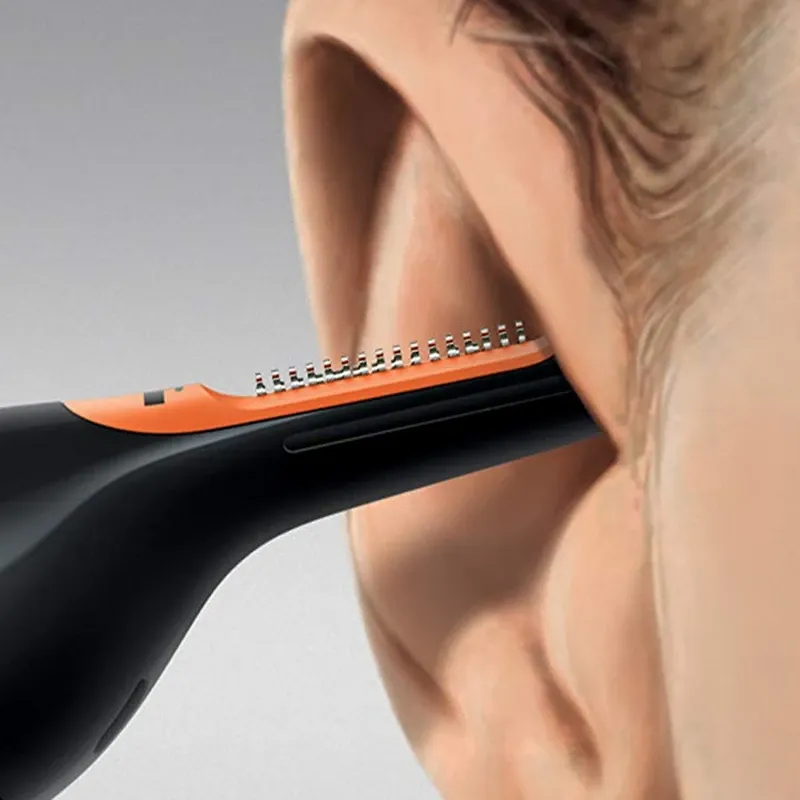 Tondeuse à nez et oreilles rechargeable 3 en 1 pour hommes, avec micro-rasoir et tondeuse à sourcils 4