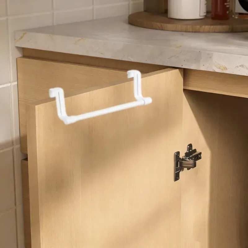 Porte-serviettes pour porte d'armoire de cuisine 23/36 cm, support suspendu sans perçage pour salle de bain, organisateur domestique 15