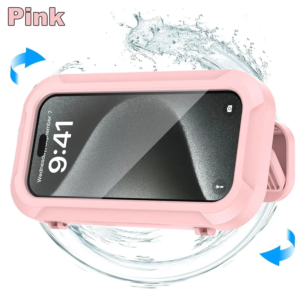 Support de téléphone de douche étanche, à angle de rotation réglable, support mural télescopique pour salle de bain et cuisine 11