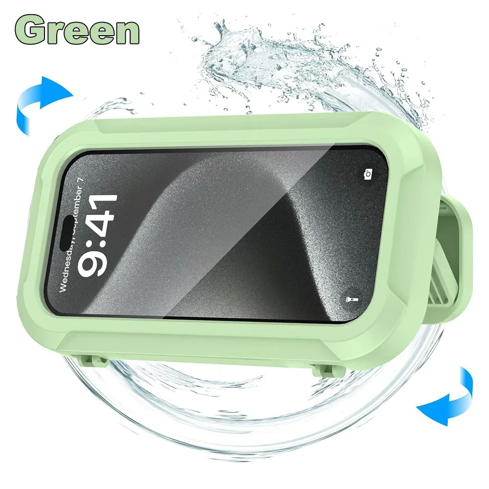 Support de téléphone de douche étanche, à angle de rotation réglable, support mural télescopique pour salle de bain et cuisine 7