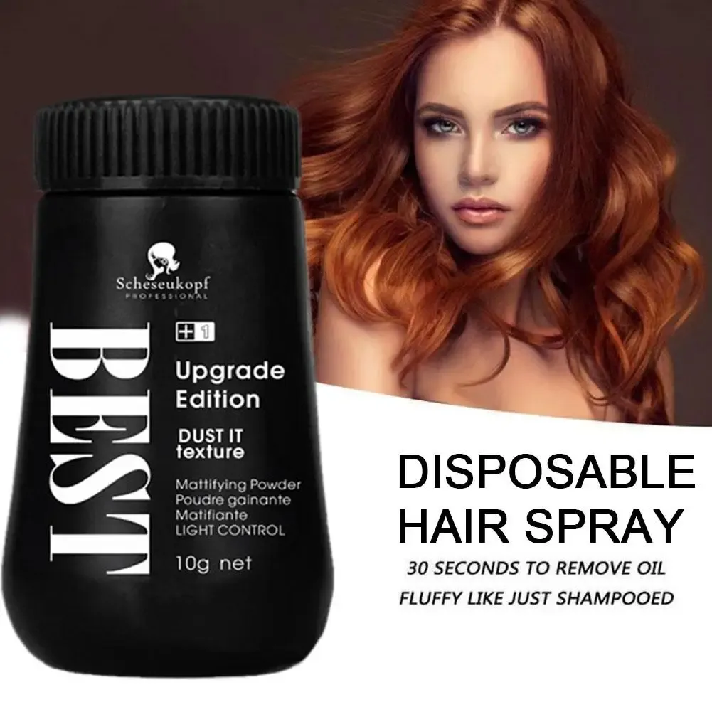 Poudre volumisante pour cheveux en utilisation