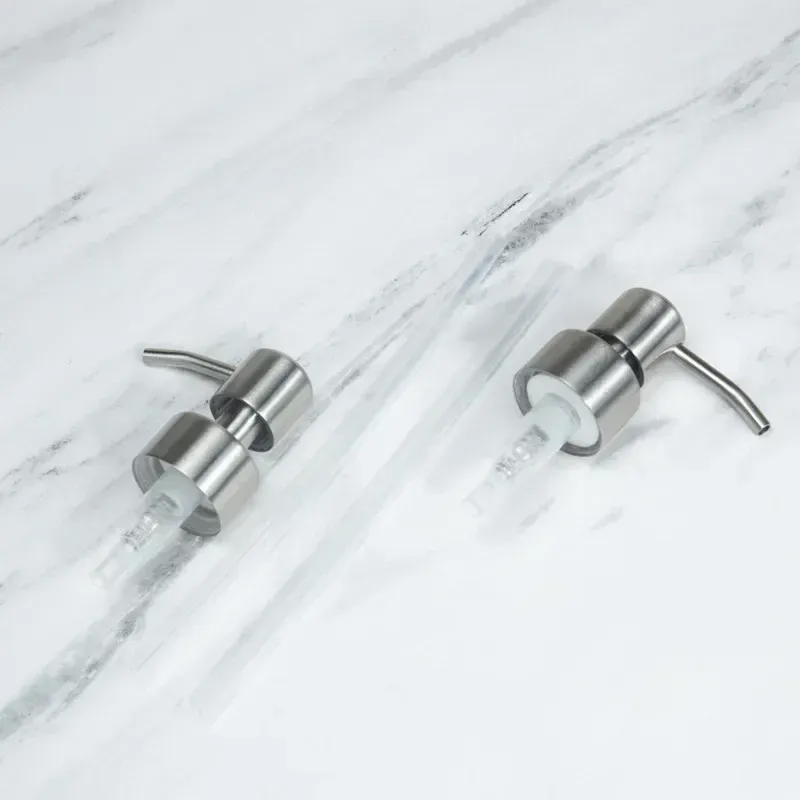 Buse distributrice pour pompe à savon liquide, en acier inoxydable, pour salle de bains et cuisine 6