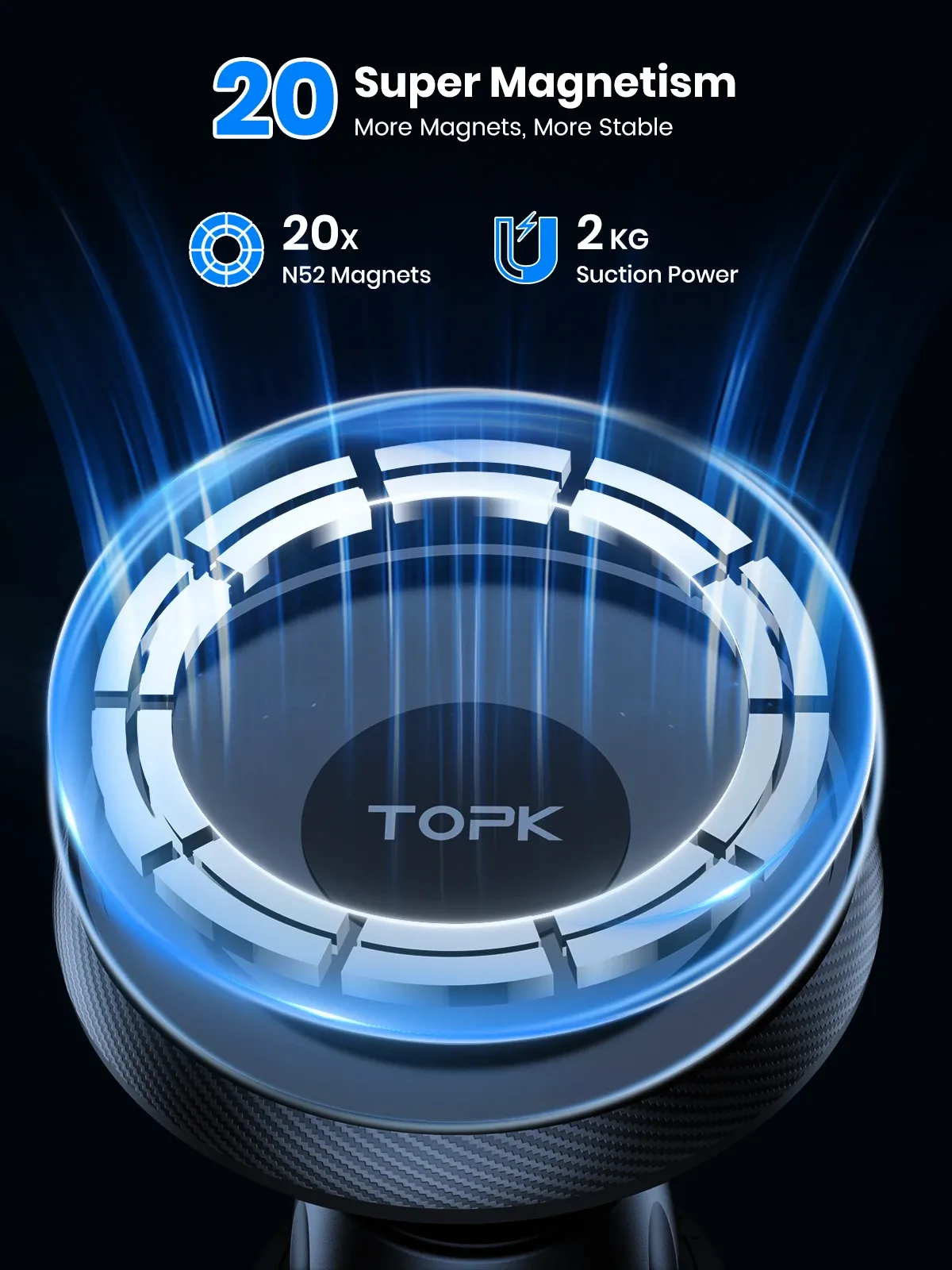 Support magnétique TOPK pour voiture