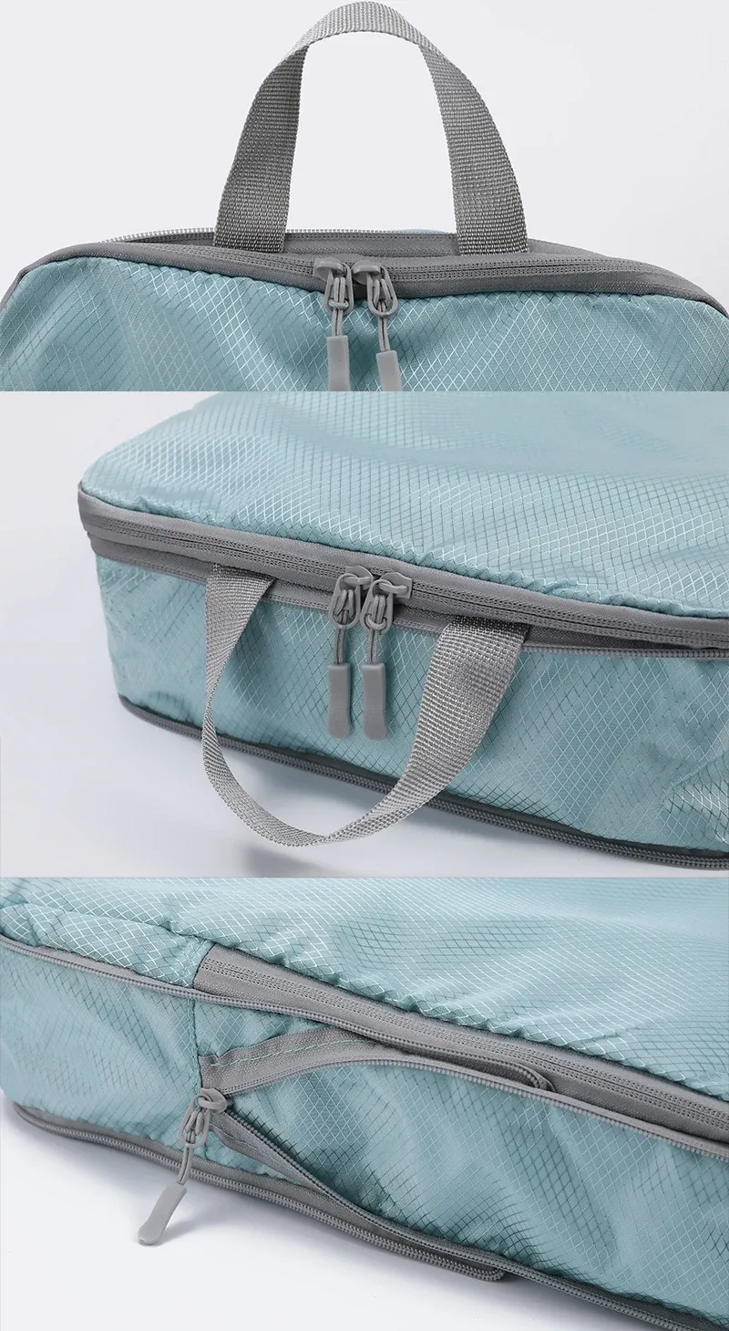 Ensemble de 4 sacs de rangement compressibles pour voyage d'affaires, sacs verticaux étanches et multifonctionnels 4