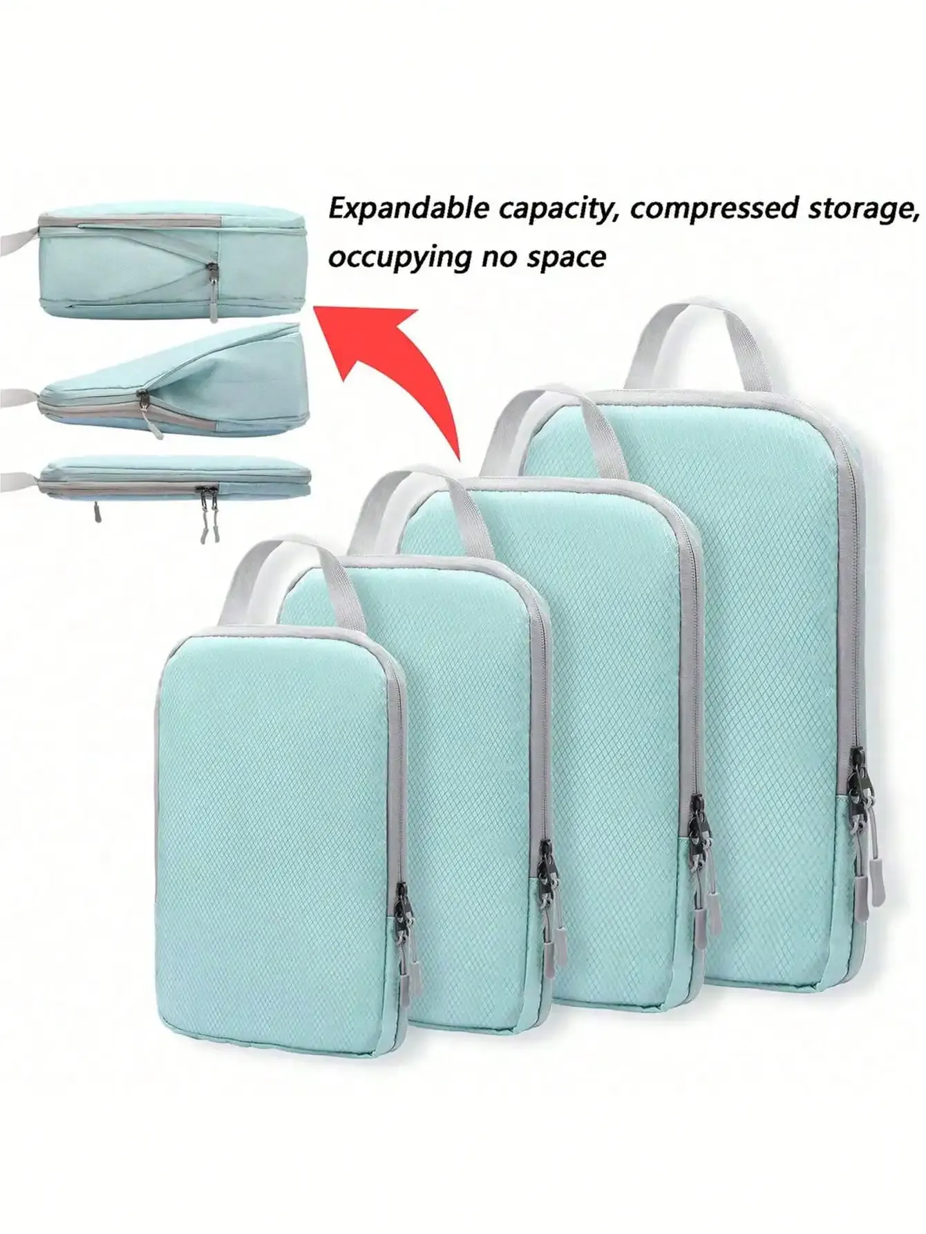 Sac de rangement de voyage d'affaires compressible, vue d'ensemble