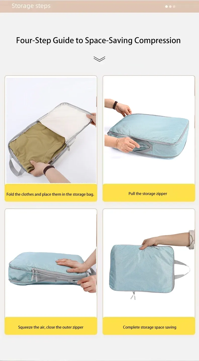 Sac de rangement étanche en situation de voyage