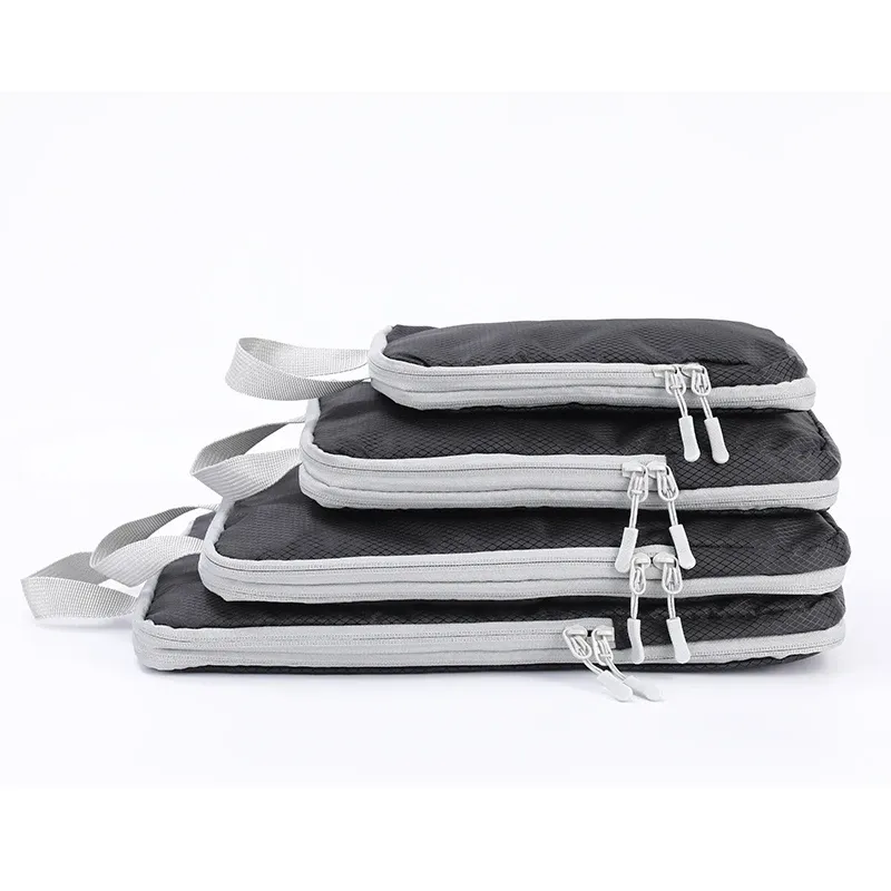 Ensemble de 4 sacs de rangement compressibles pour voyage d'affaires, sacs verticaux étanches et multifonctionnels 7
