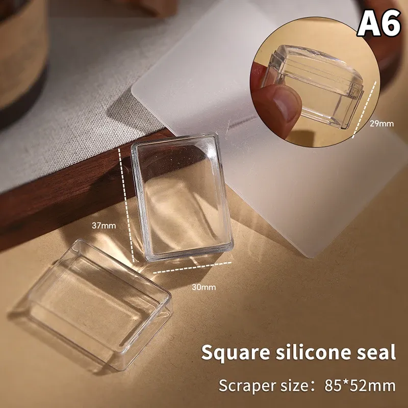 Kit de stamping nail art en silicone transparent, comprenant plaques de stamping, pochoirs et grattoir 15