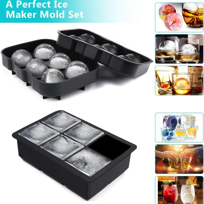 Moule à glaçons sphériques en silicone