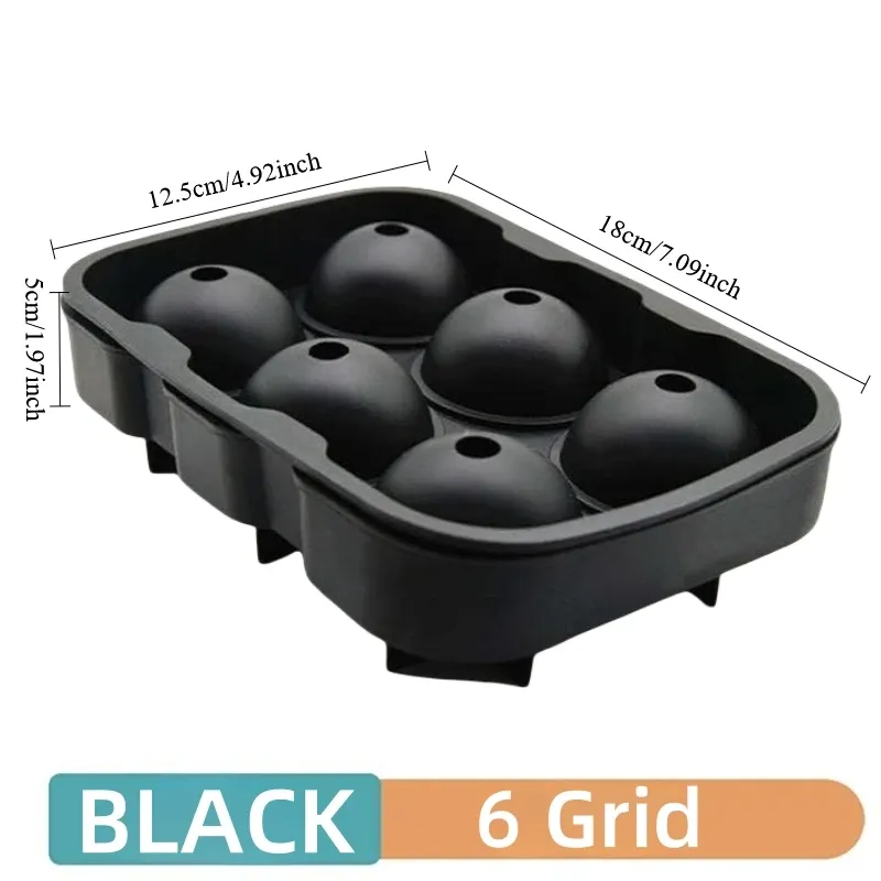 Moule à glaçons sphérique en silicone, 4, 6 ou 8 compartiments, pour cuisine et bar 9