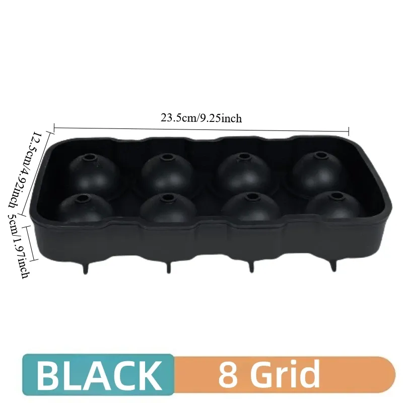 Moule à glaçons sphérique en silicone, 4, 6 ou 8 compartiments, pour cuisine et bar 7