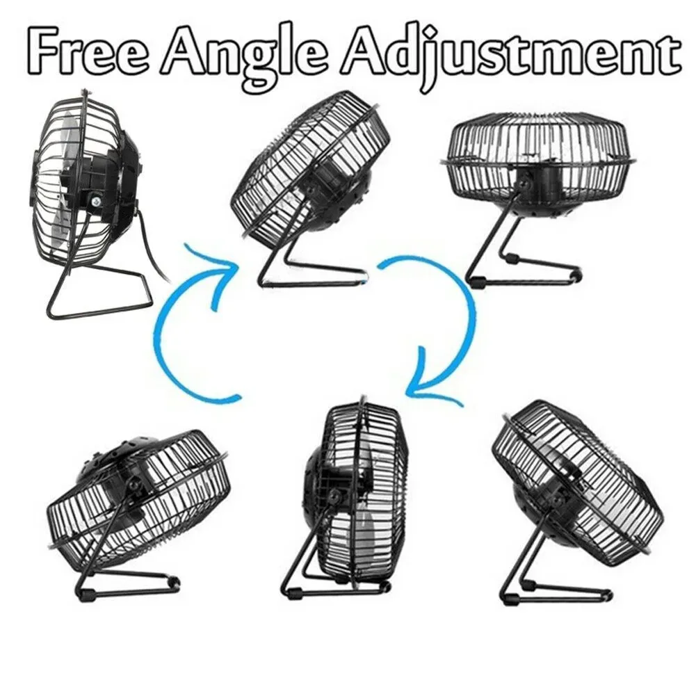 Mini ventilateur USB rotatif et léger 14,5 x 15 cm, idéal pour le bureau et les activités en plein air 2