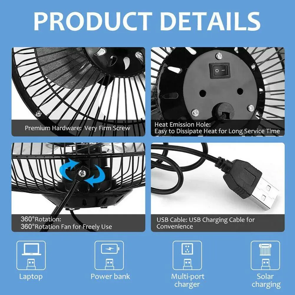Mini ventilateur USB, légèreté et portabilité