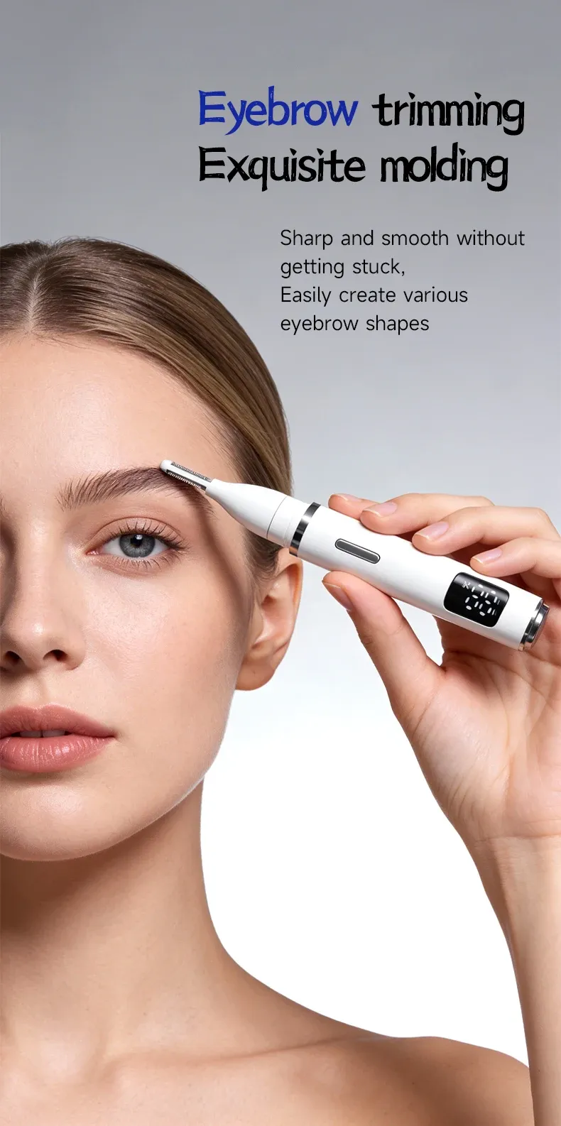 Tondeuse électrique pour poils du nez, finitions