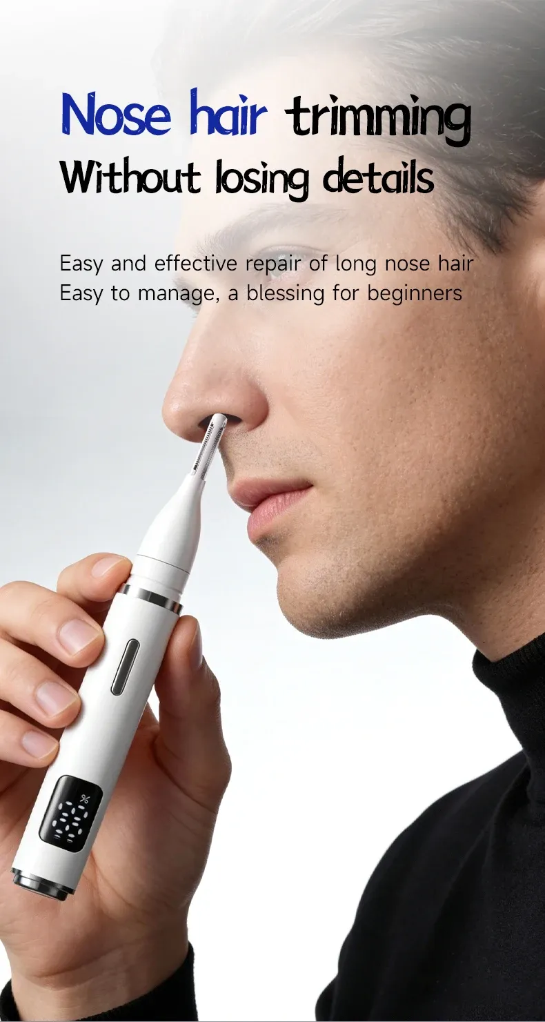 Tondeuse électrique pour poils du nez, précision de coupe