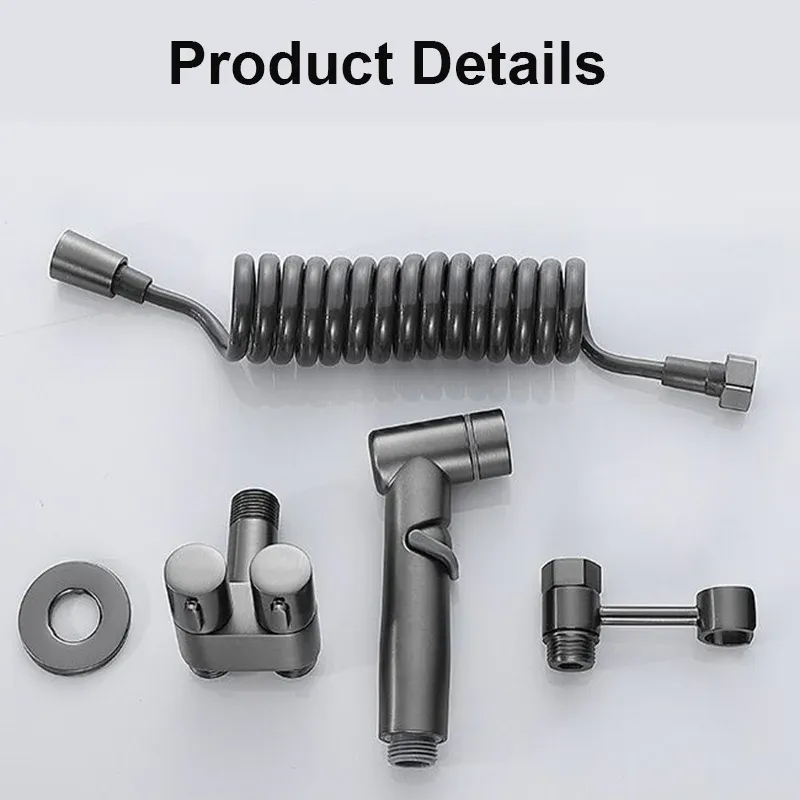 Bidet de toilette portable à eau froide, pulvérisateur de nettoyage à main pour WC, accessoires de salle de bain 6