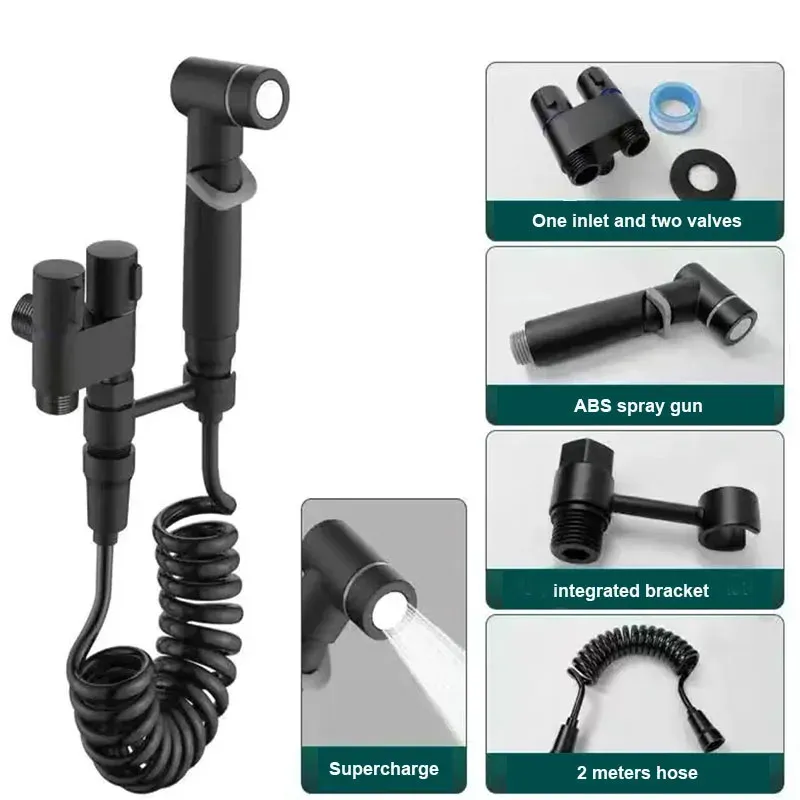 Bidet de toilette portable à eau froide, pulvérisateur de nettoyage à main pour WC, accessoires de salle de bain 9