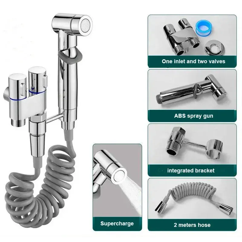 Bidet de toilette portable à eau froide, pulvérisateur de nettoyage à main pour WC, accessoires de salle de bain 10
