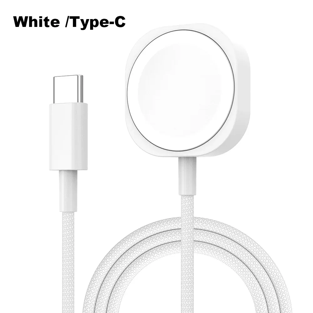 Chargeur magnétique sans fil rapide USB-A avec câble USB-C pour Apple Watch Séries 1 à 10 et Ultra, compatible iWatch 10