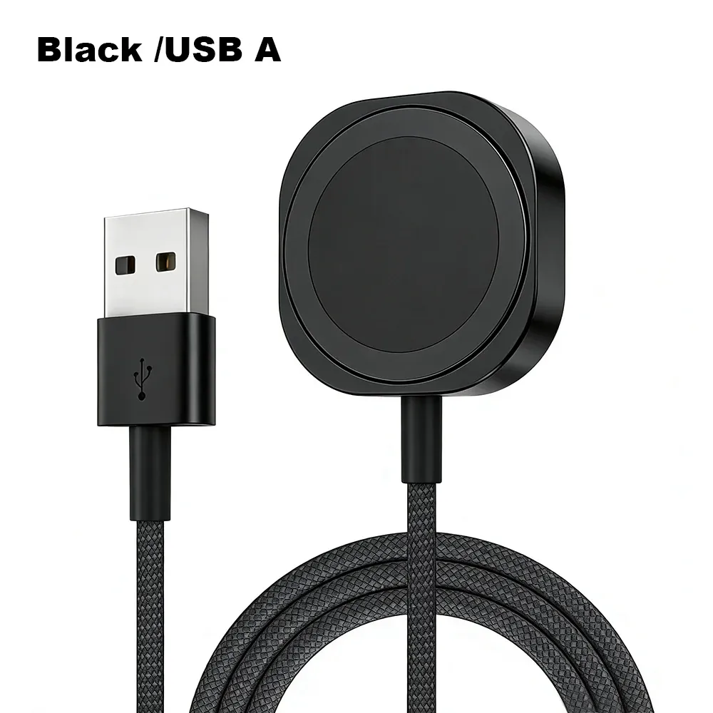 Chargeur magnétique sans fil rapide USB-A avec câble USB-C pour Apple Watch Séries 1 à 10 et Ultra, compatible iWatch 7