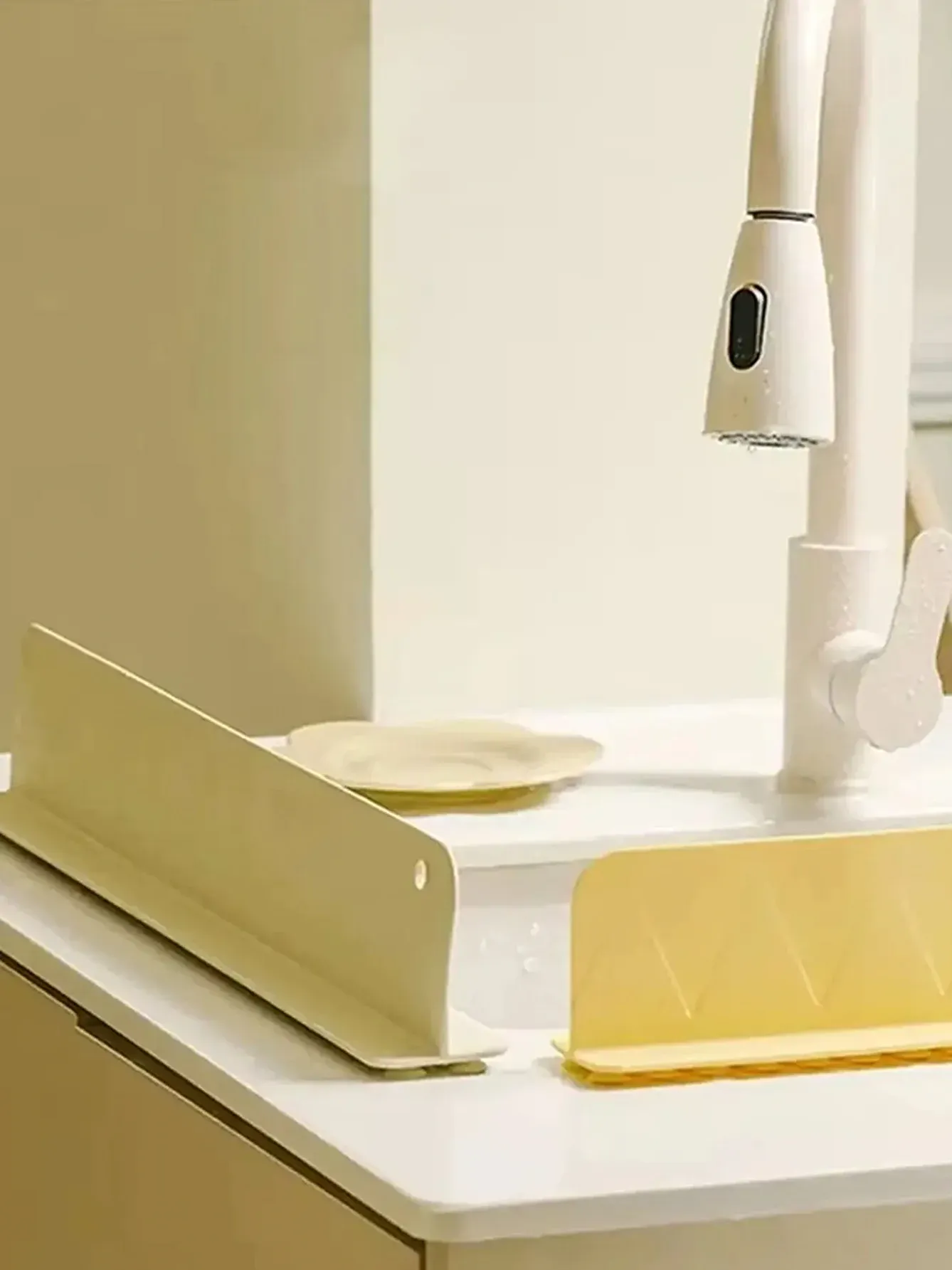Protecteur d'évier en silicone, finition
