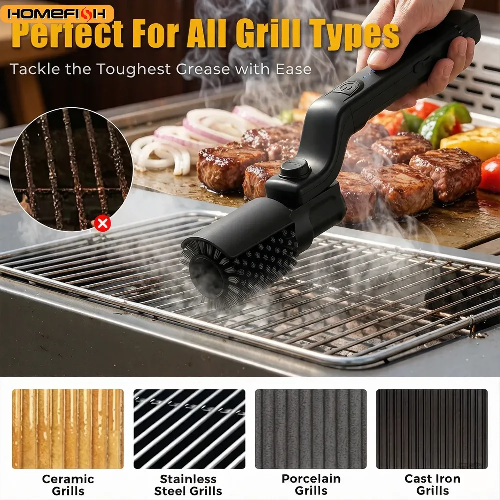 Brosse de nettoyage pour grille de barbecue - Image 1