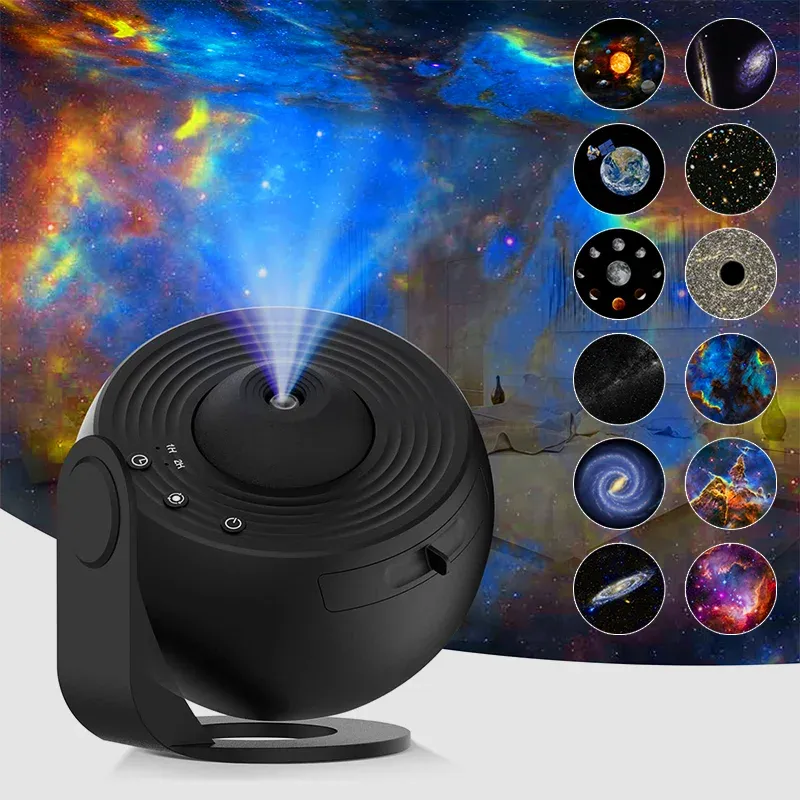 Projecteur de ciel étoilé pour chambre d'enfant, veilleuse galaxie, lampe planétarium rotative à 360°, cadeau de Saint-Valentin, décoration de mariage 7