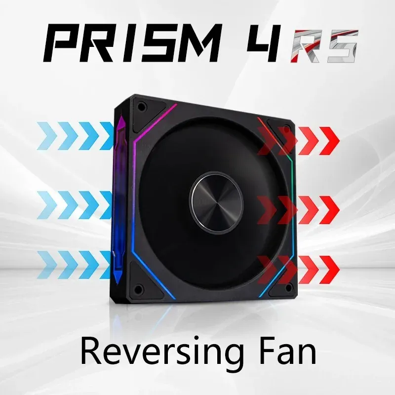 Ventilateur de boîtier PC PRISM 4 RS 12 cm ARGB 4 broches, silencieux, 12 V, 800 à 1600 tr/min 9