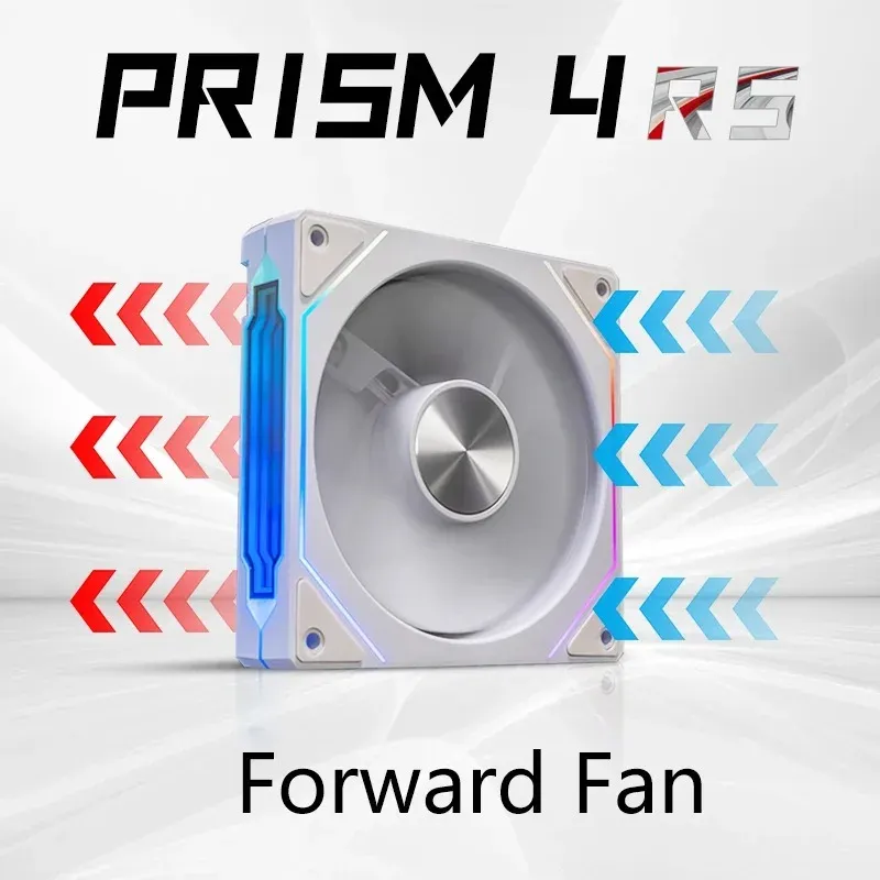 Ventilateur de boîtier PC PRISM 4 RS 12 cm ARGB 4 broches, silencieux, 12 V, 800 à 1600 tr/min 10