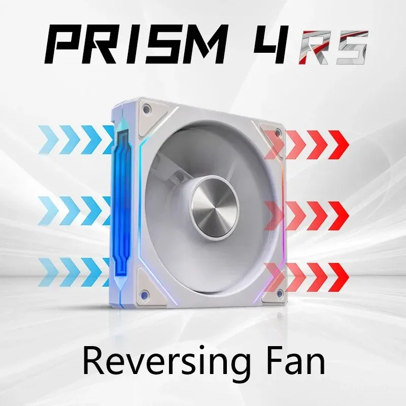 Ventilateur de boîtier PC PRISM 4 RS 12 cm ARGB 4 broches, silencieux, 12 V, 800 à 1600 tr/min 8