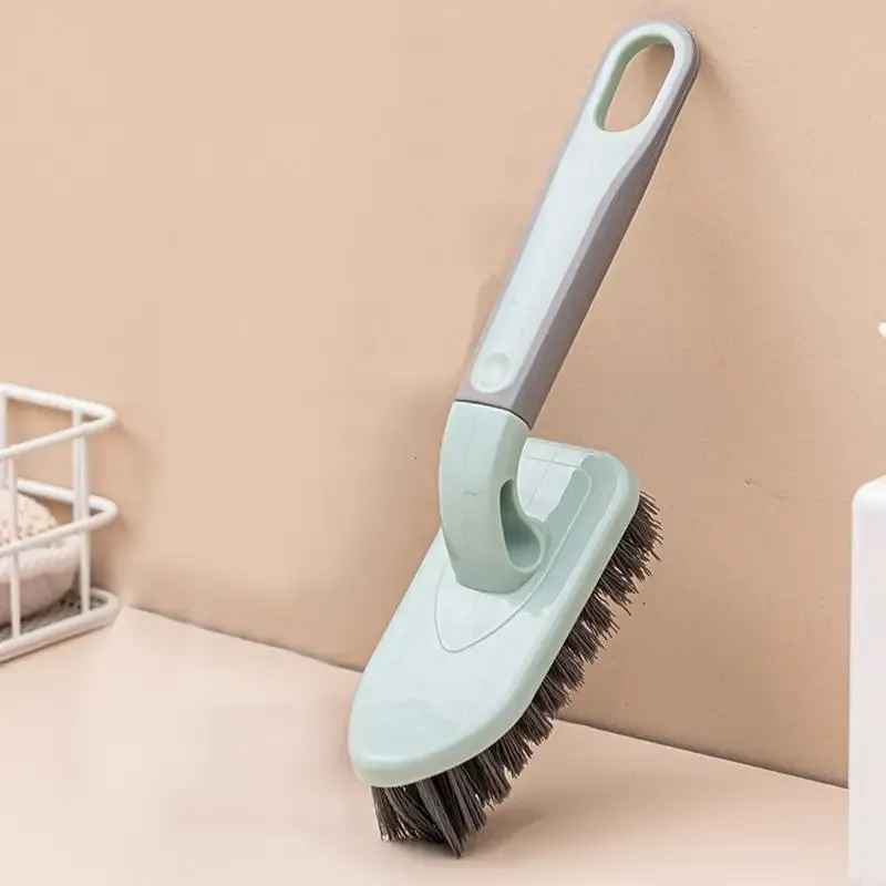 Brosse de nettoyage à long manche pour sols, baignoires, carrelage et joints de salle de bain et toilettes