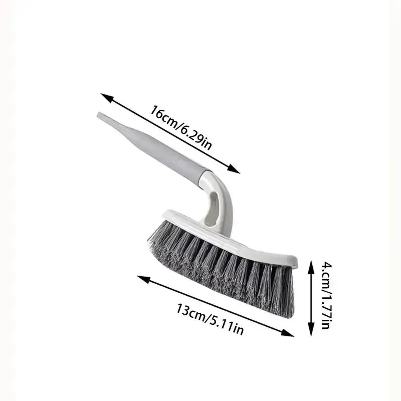 Brosse de nettoyage à long manche pour sols, baignoires, carrelage et joints de salle de bain et toilettes 5