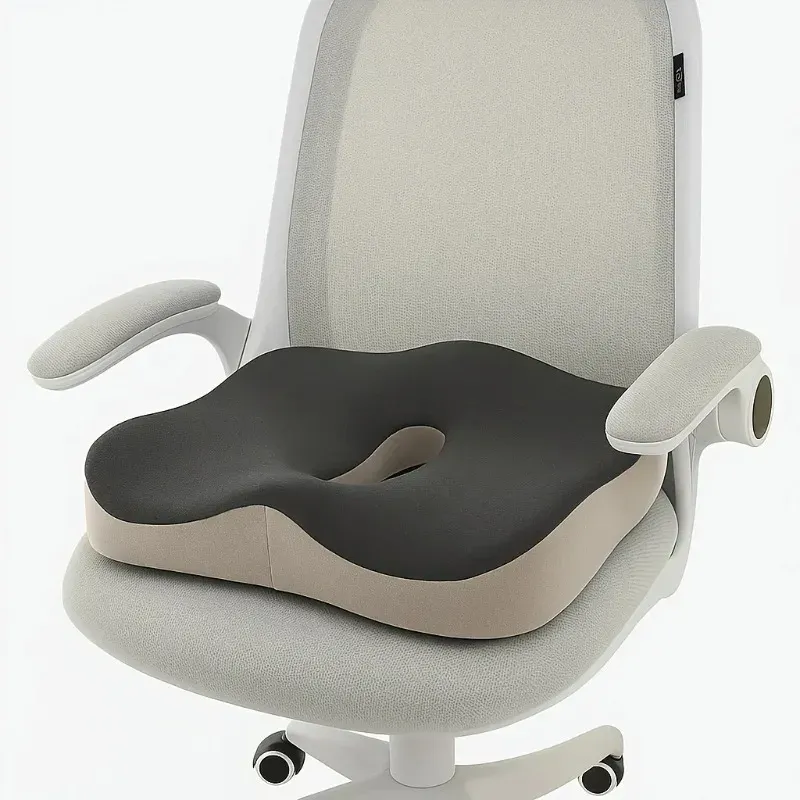 Coussin de siège ergonomique en mousse à mémoire de forme pour chaise de bureau et voiture, matériau Easyclean 6