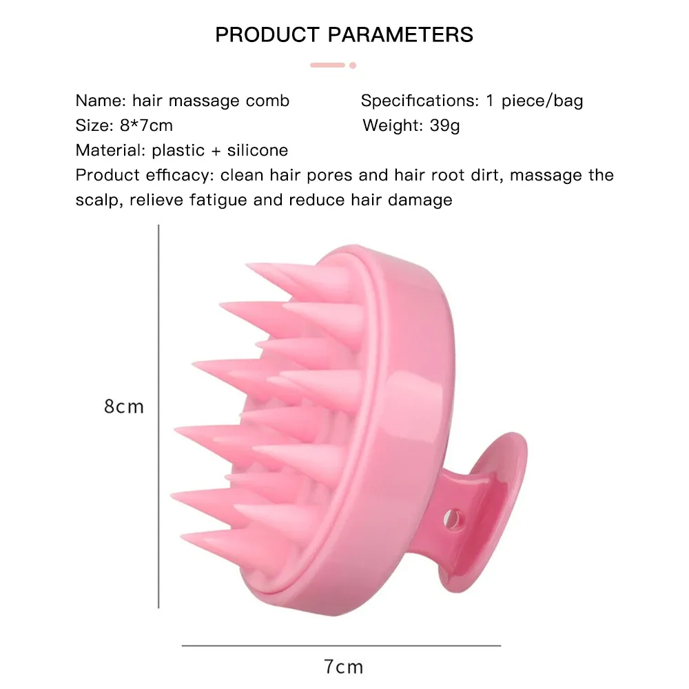 Masseur de cuir chevelu en silicone, rituel capillaire