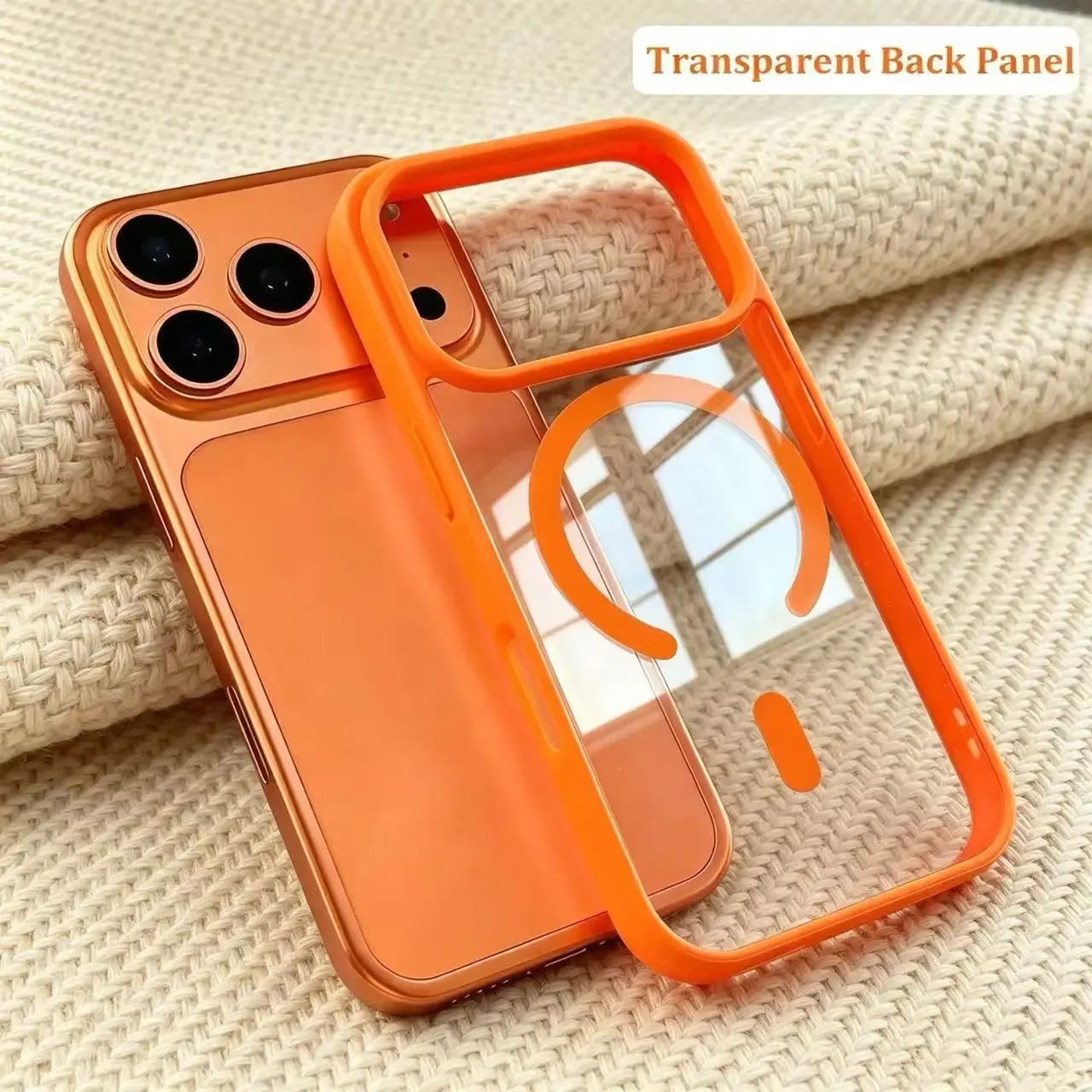 Coque transparente en acrylique compatible MagSafe pour iPhone 17 Air, 16, 15, 14 Plus, 13 et 12 Pro Max 4