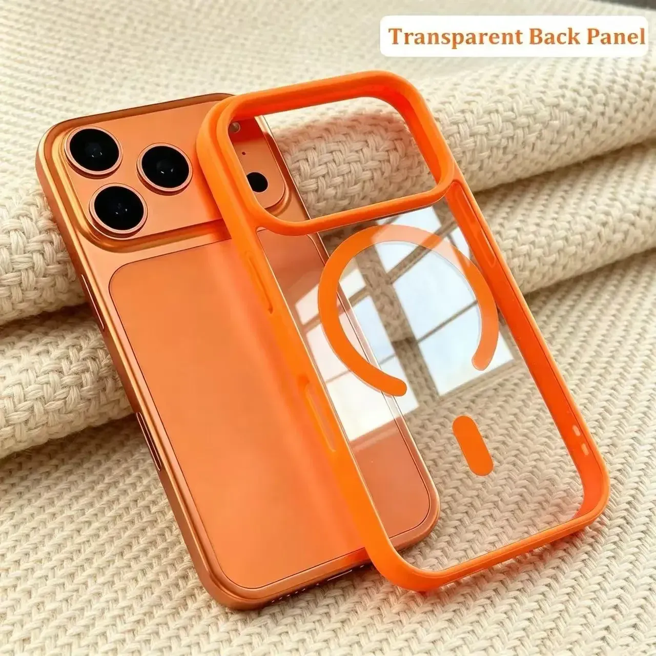 Coque transparente en acrylique en situation d'utilisation
