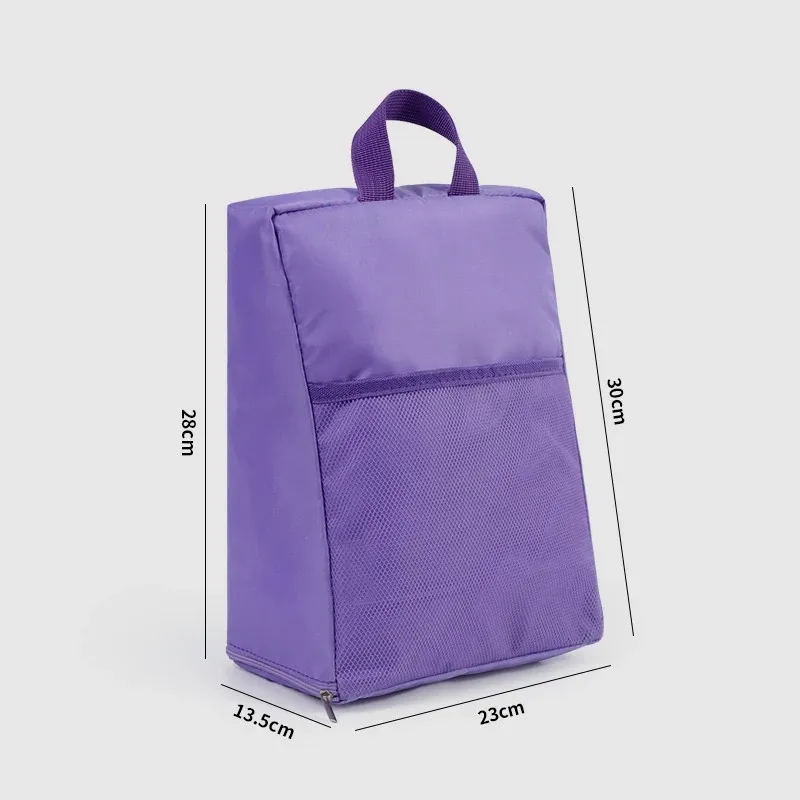 Sac de rangement portable pour chaussures et vêtements de voyage avec pochette en maille 8